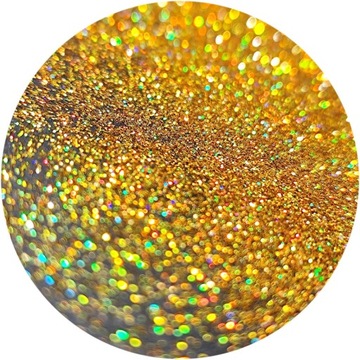 PYŁEK BROKATOWY ZŁOTY HOLOGRAFICZNY DEKORACYJNY GLITTER 10 G