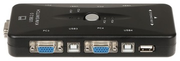 ПЕРЕКЛЮЧАТЕЛЬ VGA + USB VGA + USB-SW-4/1