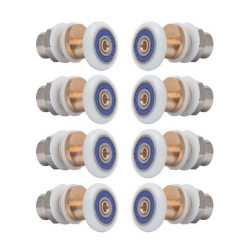 ZESTAW ROLKA ROLKI KÓŁKA DO DRZWI SZYBY KABINY PRYSZNICOWEJ KOMPLET 20 MM