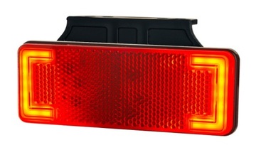 LAMPA OBRYSOWA LED 12/24V CZERWONA SLIM XS LD 2516