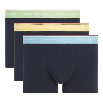 TOMMY HILFIGER BOKSERKI MĘSKIE MAJTKI WB TRUNK 3P GRANATOWE r.L