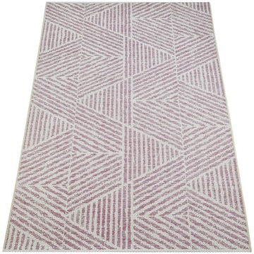 DYWAN NOWOCZESNY ZEWNĘTRZNY SZNURKOWY BOHO DO KUCHNI RÓŻOWY SZNUREK 120x170