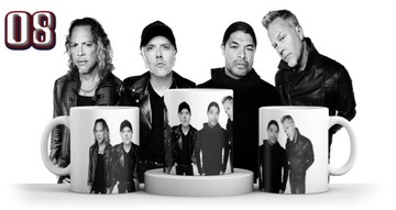 КРУЖКА METALLICA ПОДАРОК ​​ФАНАТЕЛЮ + ИМЯ + КАРТОН