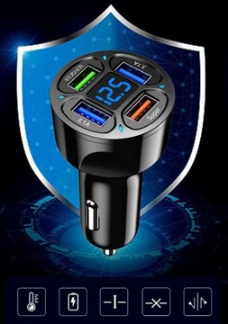 ŁADOWARKA USB 5V 2.1A/1A GNIAZDO HERMETYCZNE 12V