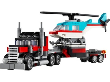 LEGO Creator 3w1 31146 Ciężarówka z platformą i helikopterem