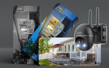 Уличная IP-камера IP WiFi 2K 3MPx 4x ZOOM 2 шт. с аккумуляторами 9600 мАч