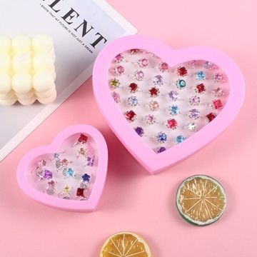 Набор УКРАШЕНИЙ ДЛЯ ДЕВОЧКИ: 36 КОЛЬЦЕВ