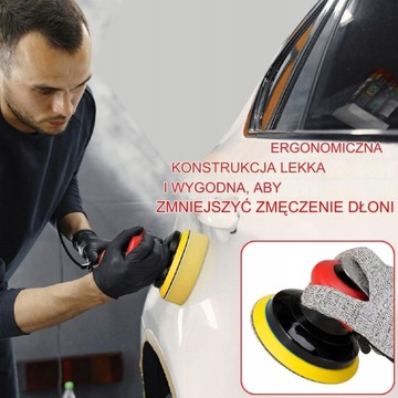 ПНЕВМАТИЧЕСКАЯ ЭКСЦЕНТРИЧЕСКАЯ ШЛИФОВАЛЬНАЯ МАШИНА ДЛЯ ДЕРЕВА, МЕТАЛЛА + ГУБКА 125 ММ