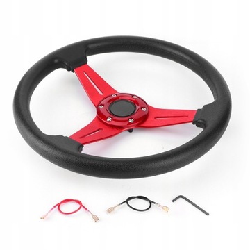 KIEROWNICA SPORTOWA 350mm SKÓRA TUNING