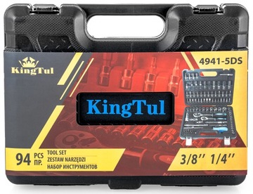 НАБОР ИНСТРУМЕНТОВ ТОРЦОВЫЕ ГОЛОВКИ С ТРЕПОВКАМИ КОРОБКА ДЛЯ ИНСТРУМЕНТОВ 94 EL CRV СТАЛЬ