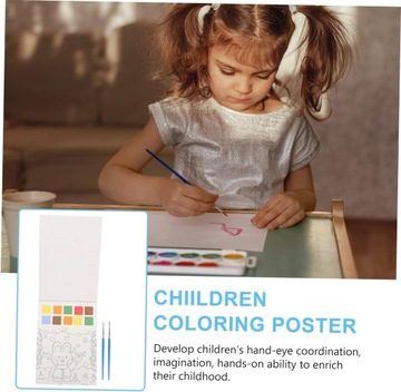 1 комплект гуаши Раскраска Акварельная живопись 2023 Новогодняя школа