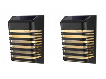 2x Lampa Solarna LED Elewacyjna Zewnętrzna Kinkiet