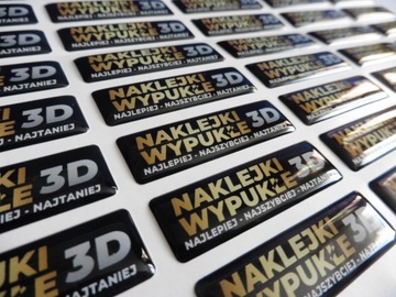 NAKLEJKA Wypukła żelowa ŻYWICZNA Premium 200 sztuk
