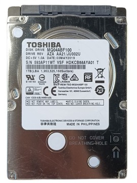 DYSK TWARDY HDD TOSHIBA 1TB 2,5