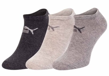 PUMA FOOT SOCKS МУЖСКИЕ ХЛОПКОВЫЕ НОСКИ 3 ПАРЫ СЕРЫЕ 43-46