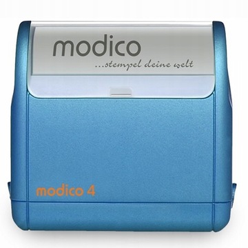 Штамп компании Modico 4, ТЕМНО-СИНИЙ, 5-6 строк