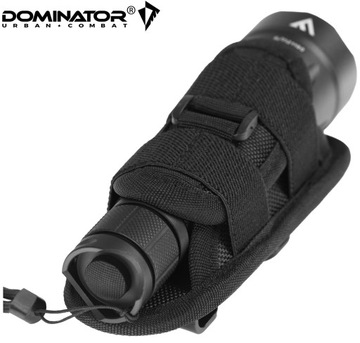 KABURA UNIWERSALNA OBROTOWA 360° NA LATARKĘ PAŁKĘ TONFA DOMINATOR Z KLIPSEM