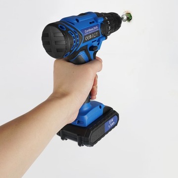 WIERTARKO AKUMULATOROWA WKRĘTARKA 21V + 2 AKU + ZESTAW WIERTEŁ