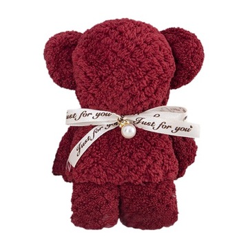 Myjka kąpielowa Bear Ręczniki Szybkoschnące, chłonne, czerwone torby z