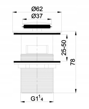 КОМПАКТНЫЙ СИФОН + КЛИК-КЛАК С ХРОМИРОВАННЫМ ПЕРЕЛИВОМ