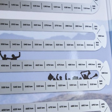 ПОДАРОЧНЫЙ ПЛАКАТ RUNNER'S SCRATCHER КАРТА МАРАФОНА