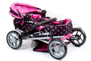 Zestaw DORIS wózek dla lalek gondola spacerówka torba z łóżeczkiem pościel