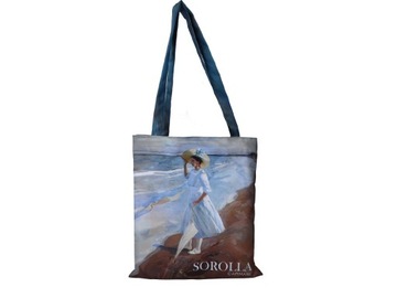 Torba na ramię Sorolla z nadrukiem piękna stylowa na prezent na wiosnę lato