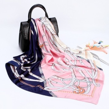 90*90cm Silk Neck Scarf Women Goddess All-match