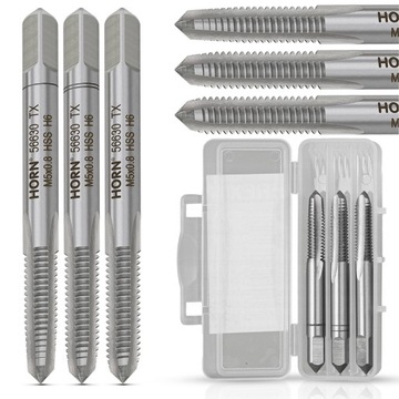 GWINTOWNIK M5 HSS GWINT M5x0.8 mm. KOMPLET 3 SZT