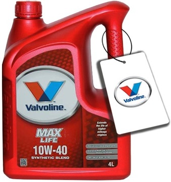 VALVOLINE MAXLIFE 10W40 4L 10W-40 + GRATIS