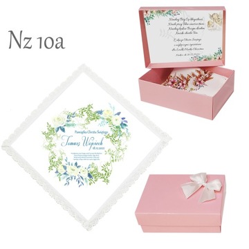 БЕЛАЯ КРЕСТАЛЬНАЯ ХАНИЦА для мальчика, девочки, КРЕЩЕНИЕ, ИМЯ, коробка