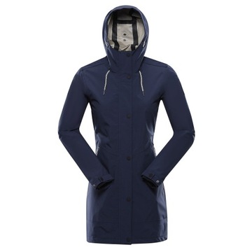 ALPINE PRO Płaszcz damski wodoodporny PTX 10000 Perfeta k.granatowy r.M