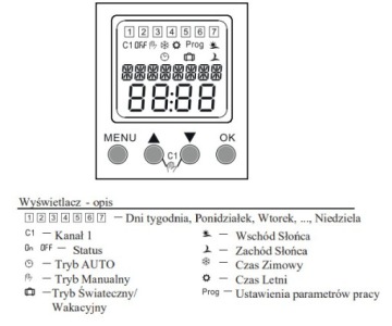 ПРОГРАММАТОР АСТРОНОМИЧЕСКИХ ТАЙМЕРОВ 24-264V AC/DC JD-CHANNEL BEMKO