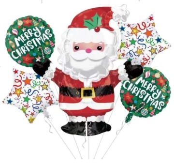 Набор новогодних шаров Деда Мороза, 10 шт.