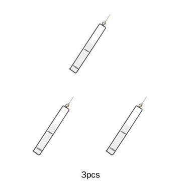3x Wazon szklanej tuby w donicach z kutego żelaza