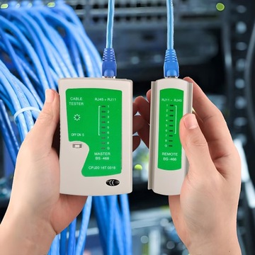 ТЕСТЕР СВЕТОДИОДНЫХ СЕТЕВЫХ КАБЕЛЕЙ RJ45 RJ11