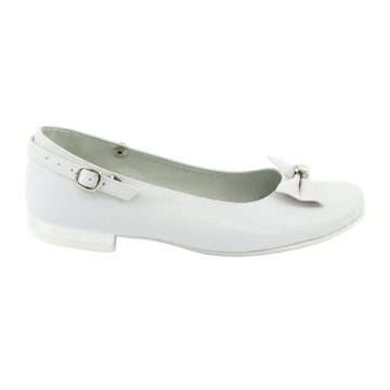 Białe Szare Skóra ekologiczna Buty Miko r.31