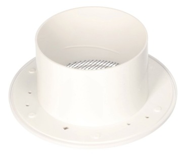 ПОТОЛОЧНАЯ ВЕНТИЛЯЦИОННАЯ РЕШЕТКА 100 ММ КРУГЛАЯ БЕЛАЯ