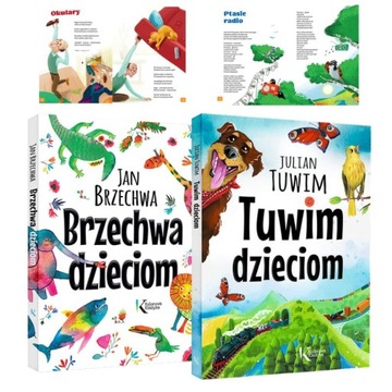2w1 PAKIET BRZECHWA DZIECIOM + TUWIM DZIECIOM duży format NA PREZENT