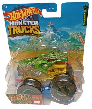 FYJ44 auto MONSTER TRUCKS HOT WHEELS CAGE RATTLER