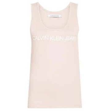 Calvin Klein Jeans, koszulka damska kremowa M