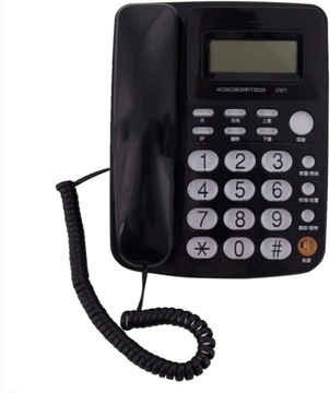 Linia telefonów, telefon stacjonarny przewodowy