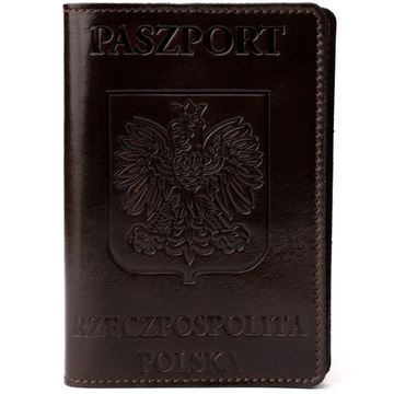 Etui na dokumenty Shvigel skóra naturalna