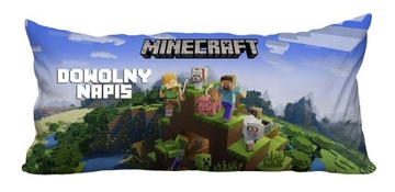 PODUSZKA MINECRAFT IMIĘ 30X60 N1 prezent urodziny