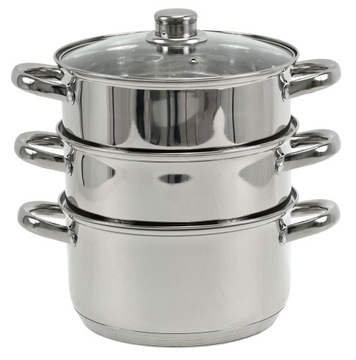 GARNEK 3,7 L GOTOWANIE NA PARZE 20cm Indukcja Gaz