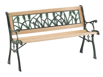 САДОВАЯ СКАМЬЯ ПАРК МЕТАЛЛ ДЕРЕВО 120см УЗОРЫ