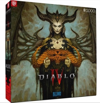 Sada Puzzle 1000 dílků Relaxační skládačka Diablo IV Skládačky