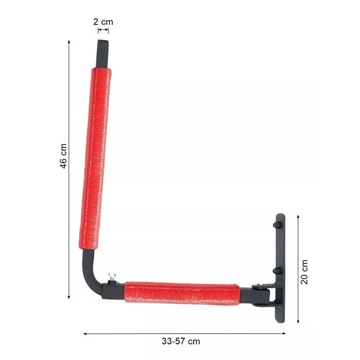WIESZAK NA BAGAŻNIK DACHOWY MONTAŻ DO ŚCIANY 57CM