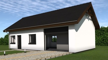 PROJEKT BUDYNKU GOSPODARCZEGO G0121