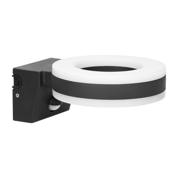 HOWLIT LED 20W oprawa ogrodowa z czujnikiem ruchu 1800lm IP65 4000K czarna